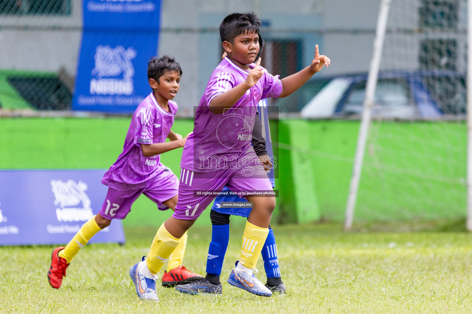 Day 1 of Milo kids football fiesta, held in Henveyru Football Stadium, Male', Maldives on Wednesday, 11th October 2023 Photos: Nausham Waheed/ Images.mv