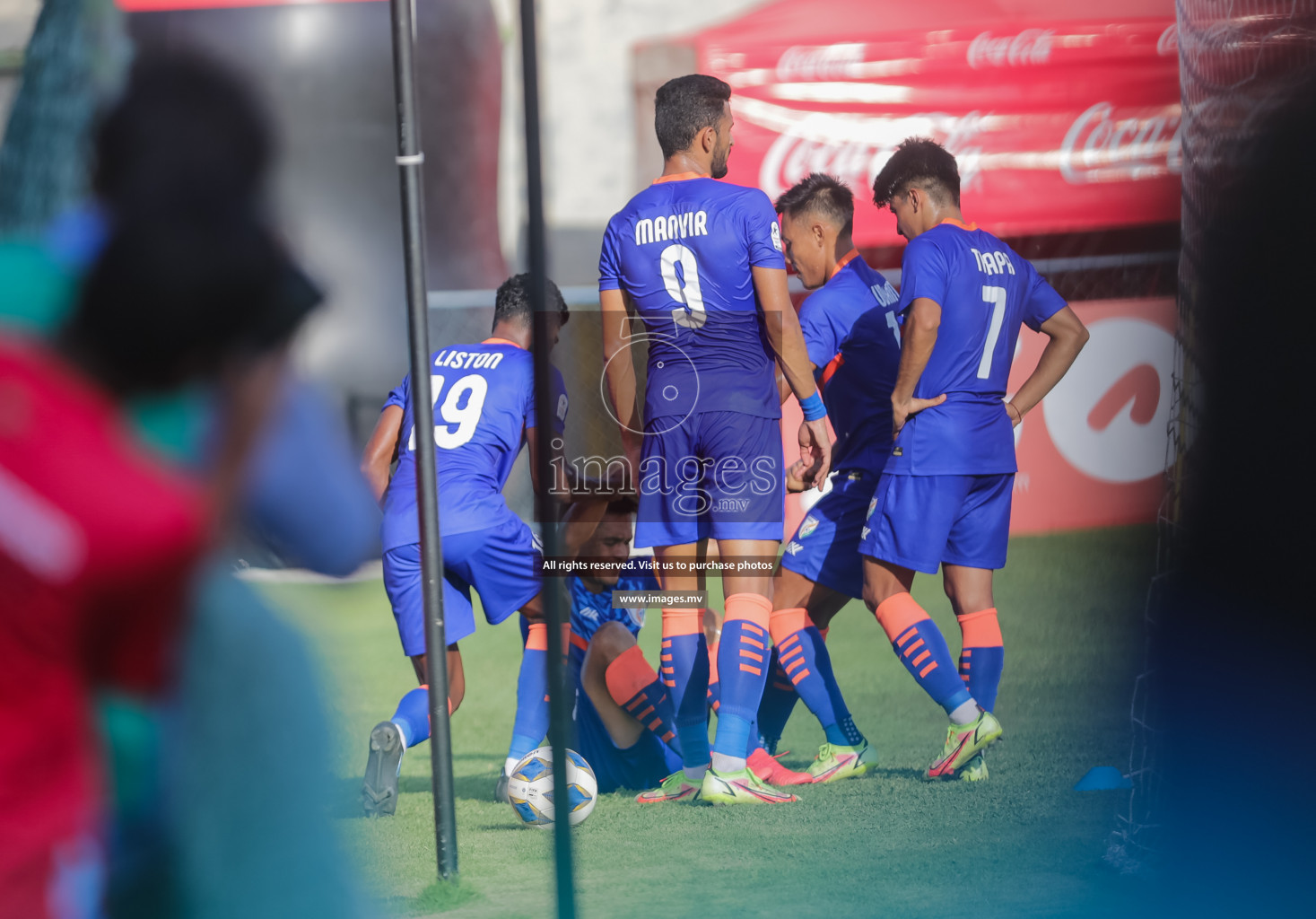 Bangladesh vs India in SAFF Championship 2021 held on 1st October 2021 in Galolhu National Stadium, Male', Maldives