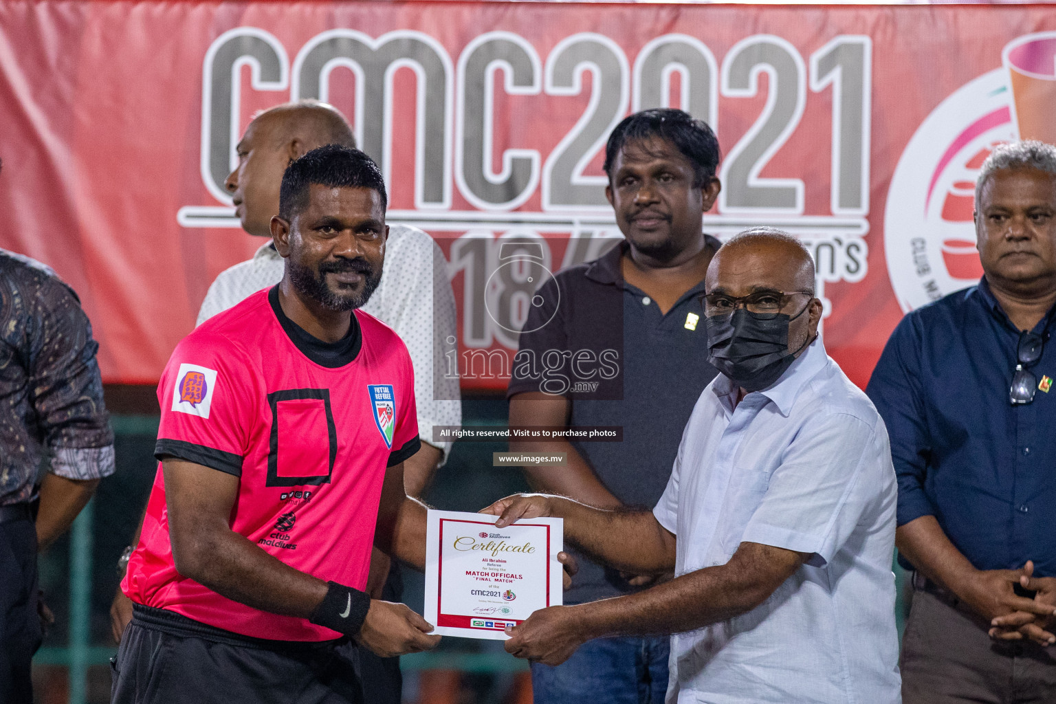 RRC Vs FSM in the Semi Finals of Club Maldives 2021 held in Hulhumale, Maldives on 19 December 2021. Photos: Ismail Thoriq / images.mv