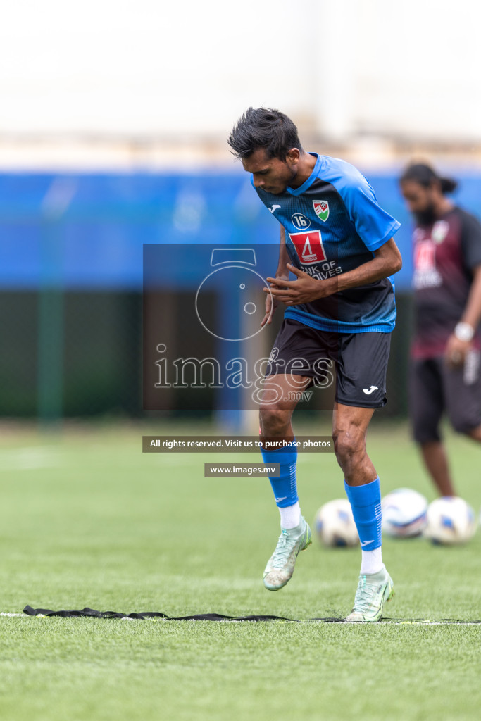 Maldives and Bangladesh Practice Sessions on 23 June 2023 before their match in Bangabandhu SAFF Championship 2023 held in Bengaluru Football Tournament