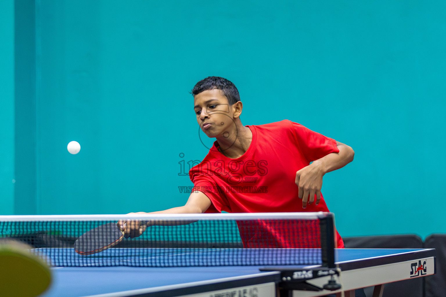 Day 3 of Interschool Table Tennis Tournament 2025 held at Male' TT Hall, Male', Maldives on Saturday, 17th May 2025. Photos By: Mohamed Mahfooz Moosa / images.mv