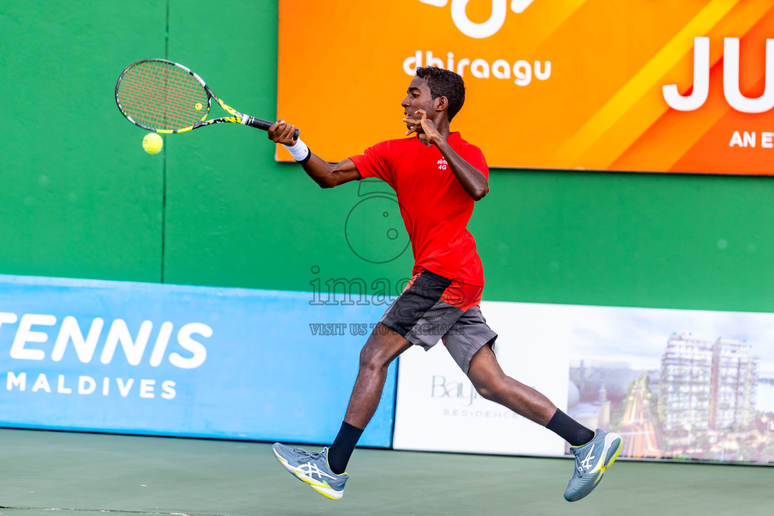 Day 7 of ATF Maldives Junior Open Tennis was held in Male' Tennis Court, Male', Maldives on Wednesday, 18th December 2024. Photos: Nausham Waheed/ images.mv