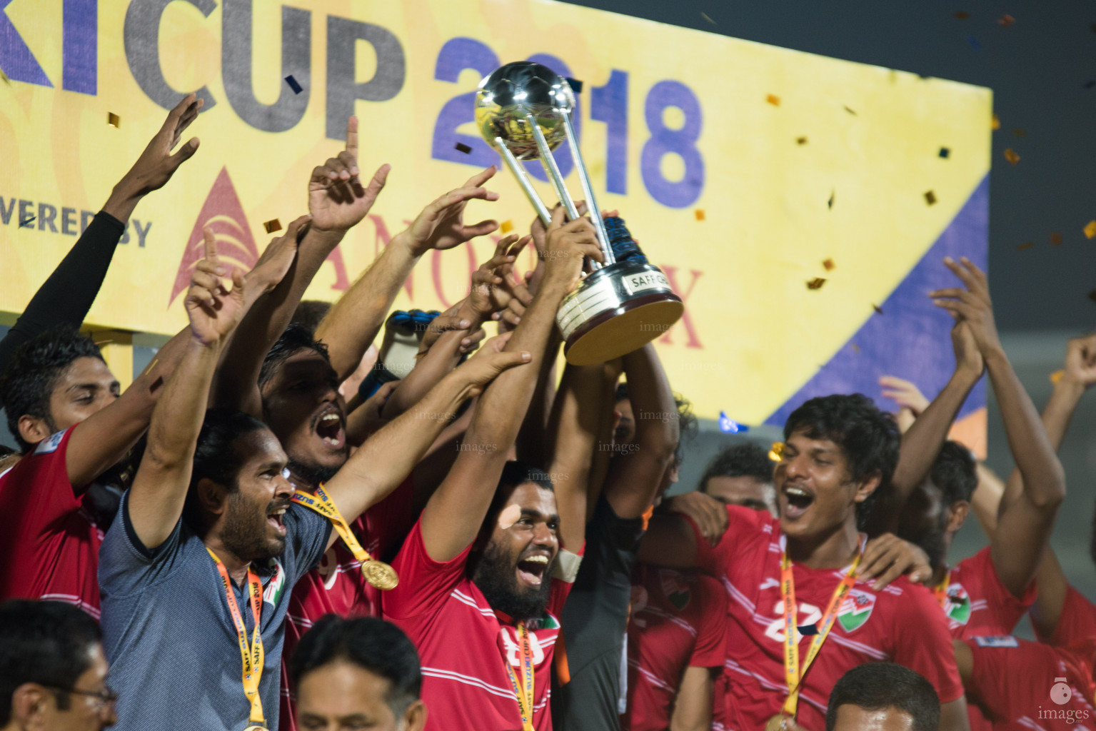India vs Maldives in SAFF Suzuki Cup 2018 Finals in Dhaka, Bangladesh, Saturday, September 15, 2018. (Images.mv Photo/Suadh Abdul Sattar)