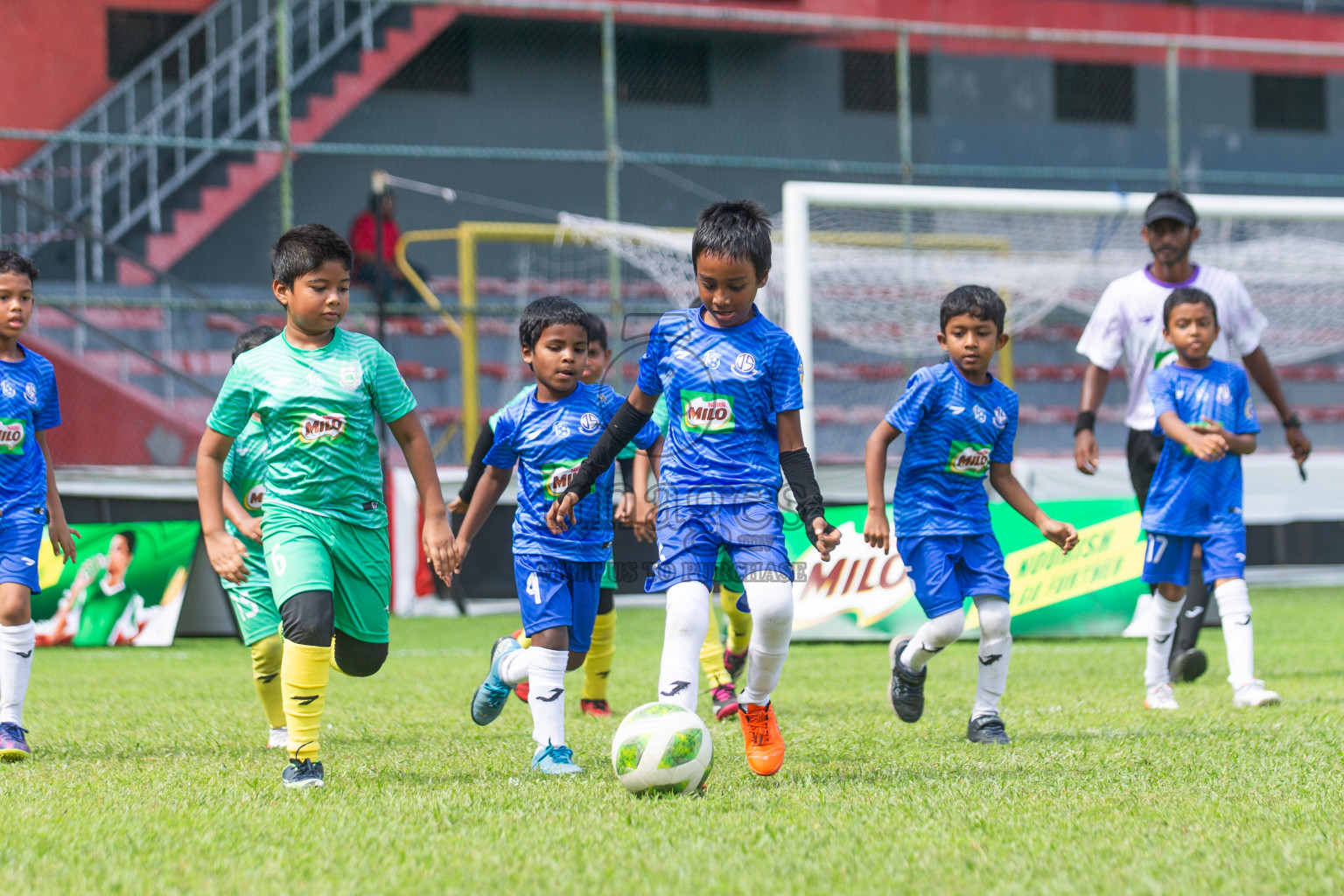 Day 2 of MILO Kids Football Fiesta was held at National Stadium in Male', Maldives on Saturday, 24th February 2024.