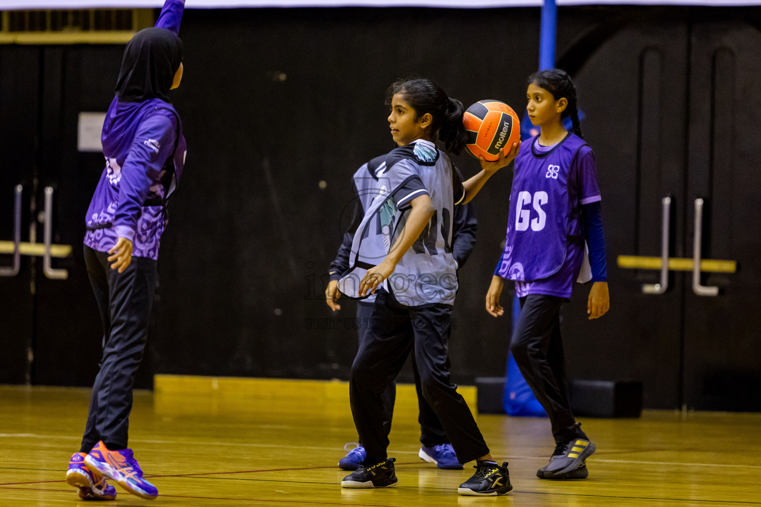 Day 9 of 25th Inter-School Netball Tournament was held in Social Center at Male', Maldives on Monday, 19th August 2024. Photos: Nausham Waheed / images.mv