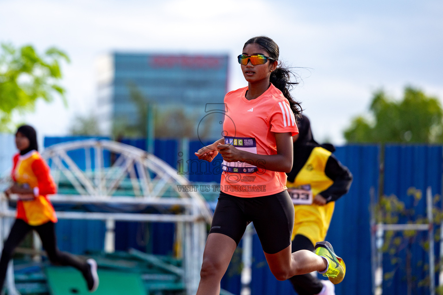 Day 2 of MWSC Interschool Athletics Championships 2024 held in Hulhumale Running Track, Hulhumale, Maldives on Sunday, 10th November 2024. 
Photos by: Hassan Simah / Images.mv