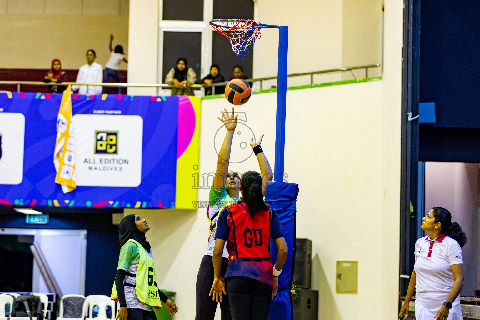 Club Green Street vs Club Matrix in Day 5 of 21st National Netball Tournament was held in Social Canter at Male', Maldives on Monday, 20th May 2024. Photos: Nausham Waheed / images.mv