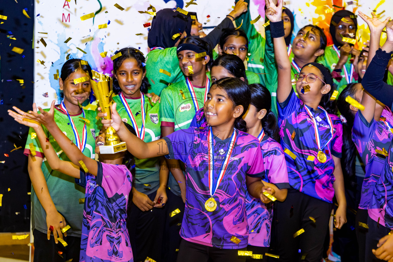 Closing ceremony of 3rd Netball Junior Championship, held at Social Center on Saturday, 25th January 2025 . Photos: Nausham Waheed / images.mv