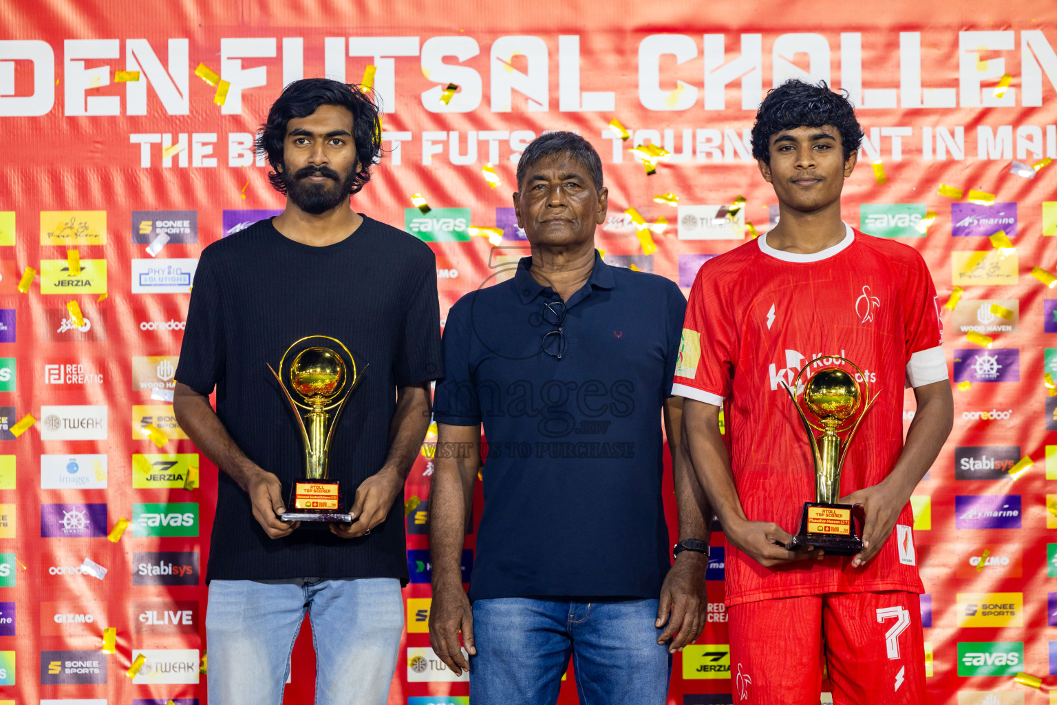 F Dhanraboodhoo vs F Magoodhoo in Faafu Atoll Finals in Day 25 of Golden Futsal Challenge 2025 was held on Wednesday , 28th January 2025, in Hulhumale', Maldives. Photos: Nausham Waheed / images.mv