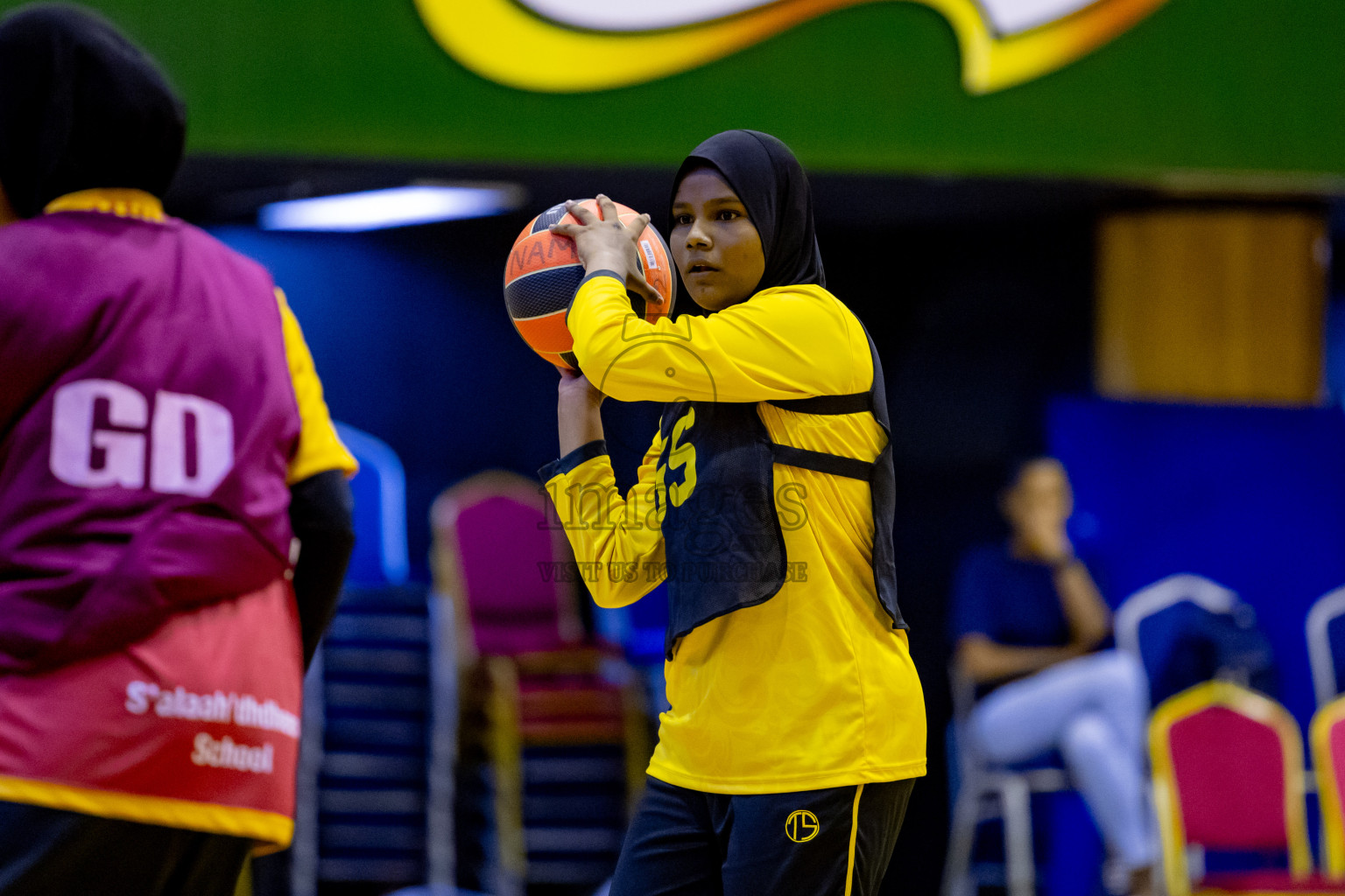 Day 6 of 25th Inter-School Netball Tournament was held in Social Center at Male', Maldives on Thursday, 15th August 2024. Photos: Nausham Waheed / images.mv