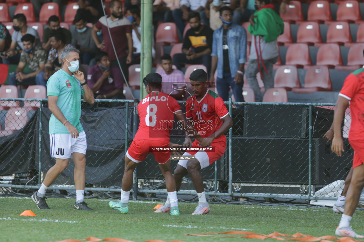 Bangladesh vs India in SAFF Championship 2021 held on 1st October 2021 in Galolhu National Stadium, Male', Maldives