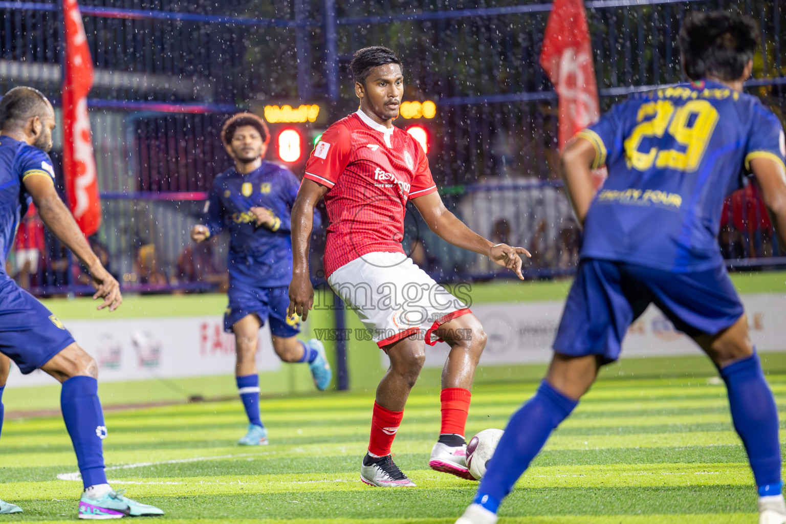 United V vs CC Sports Club in Semi Final of Eydhafushi Futsal Cup 2024 was held on Monday , 15th April 2024, in B Eydhafushi, Maldives Photos: Ismail Thoriq / images.mv