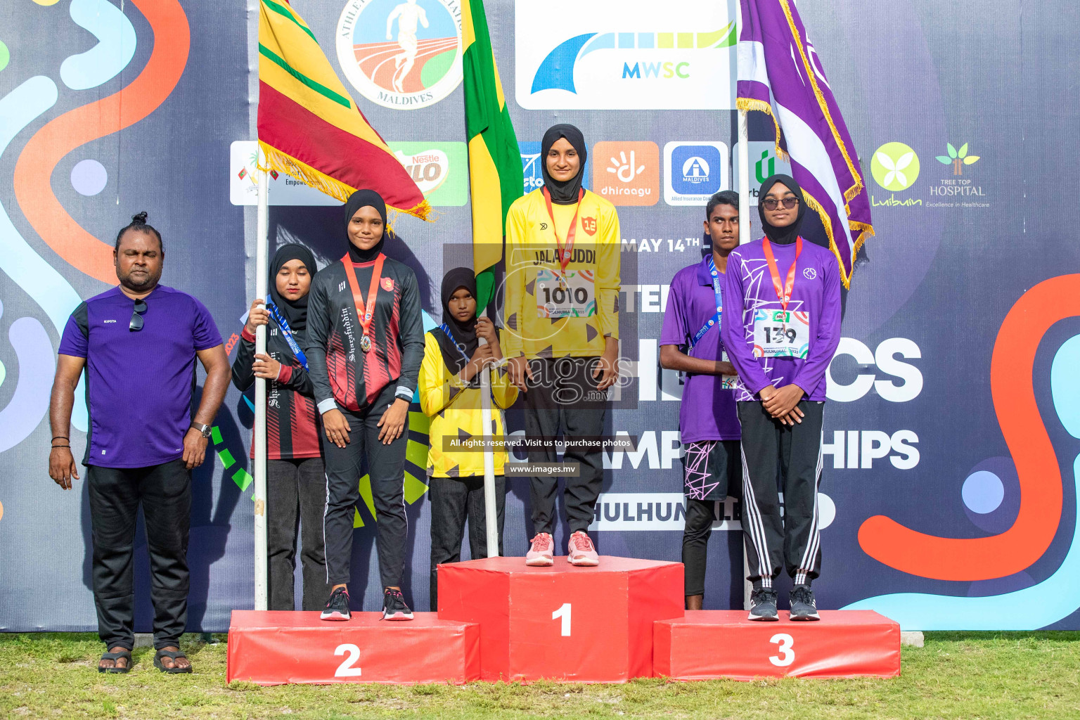 Day three of Inter School Athletics Championship 2023 was held at Hulhumale' Running Track at Hulhumale', Maldives on Tuesday, 16th May 2023. Photos: Nausham Waheed / images.mv