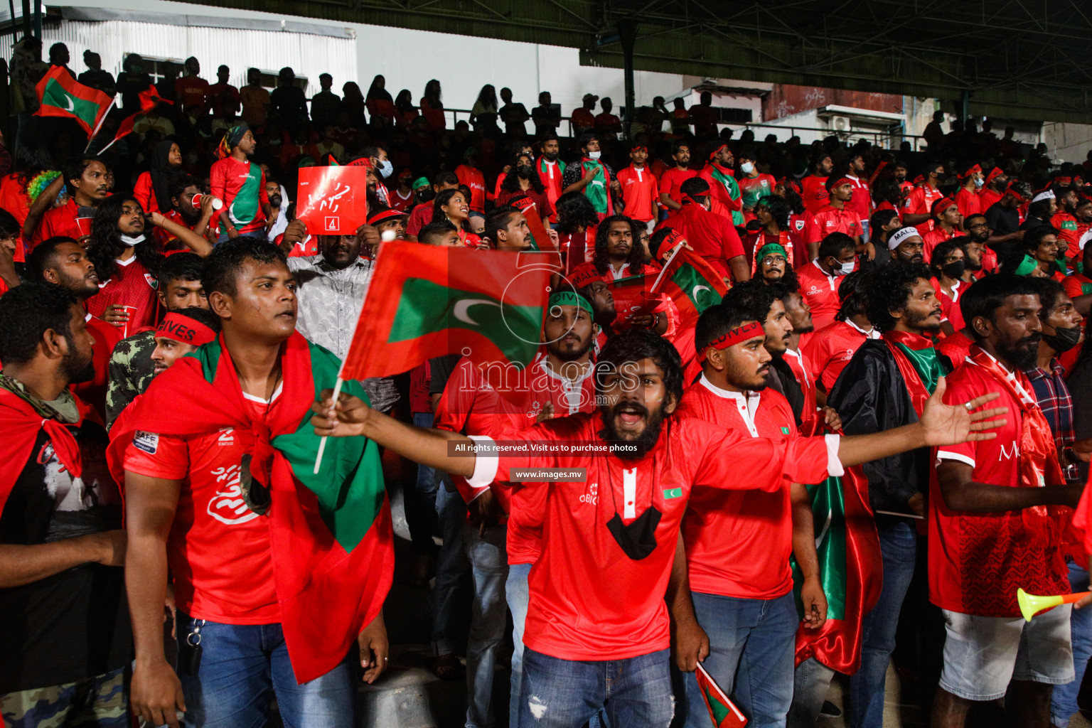 Maldives vs Nepal in SAFF Championship 2021 held on 1st October 2021 in Galolhu National Stadium, Male', Maldives