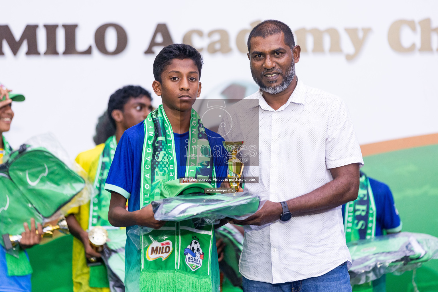 Day 2 of MILO Academy Championship 2023 (u14) was held in Henveyru Stadium Male', Maldives on 4th November 2023. Photos: Nausham Waheed / images.mv