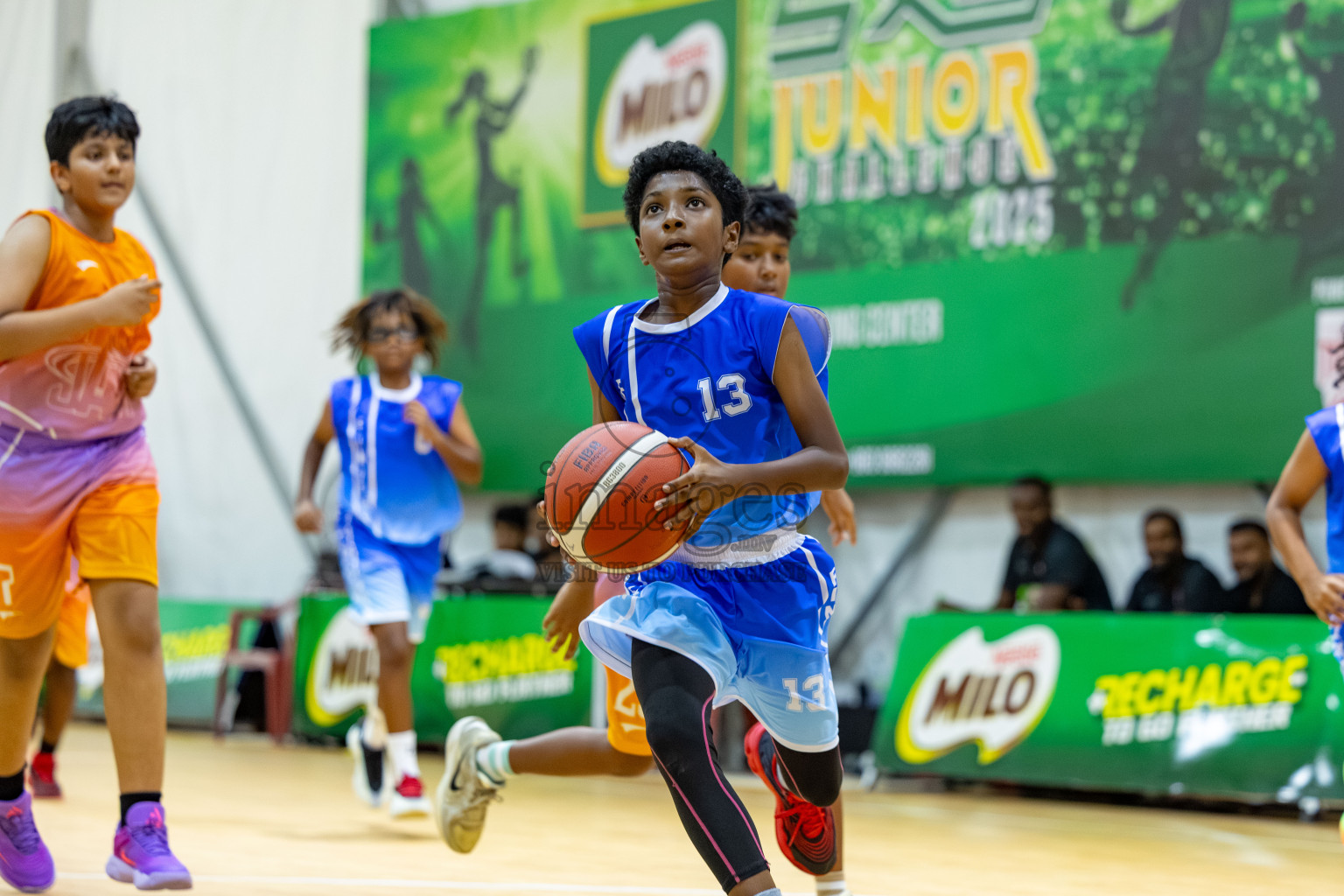 Milo 5 x 5 Junior Challenge 2025 - Basketball tournament held in Basketball Training Center, Male', Maldives on Thursday, 09th October 2025. 
Photo by: Hassan Simah / Images.mv