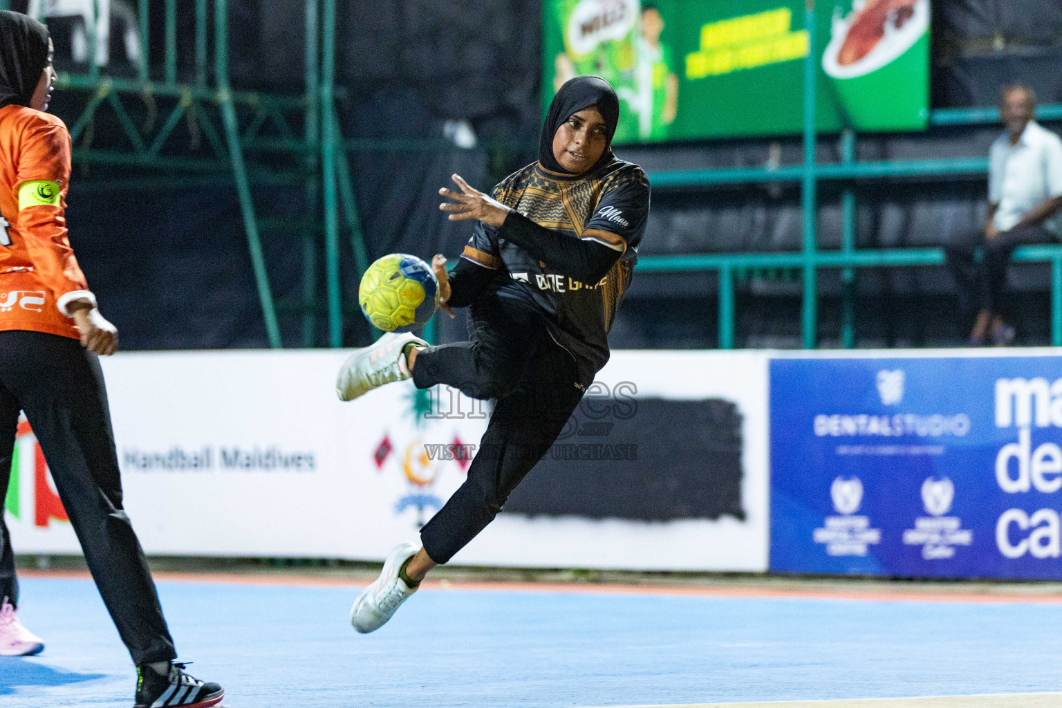 Day 16 of 10th National Handball Tournament 2023, held in Handball ground, Male', Maldives on Wednesday, 13th December 2023 Photos: Nausham Waheed/ Images.mv