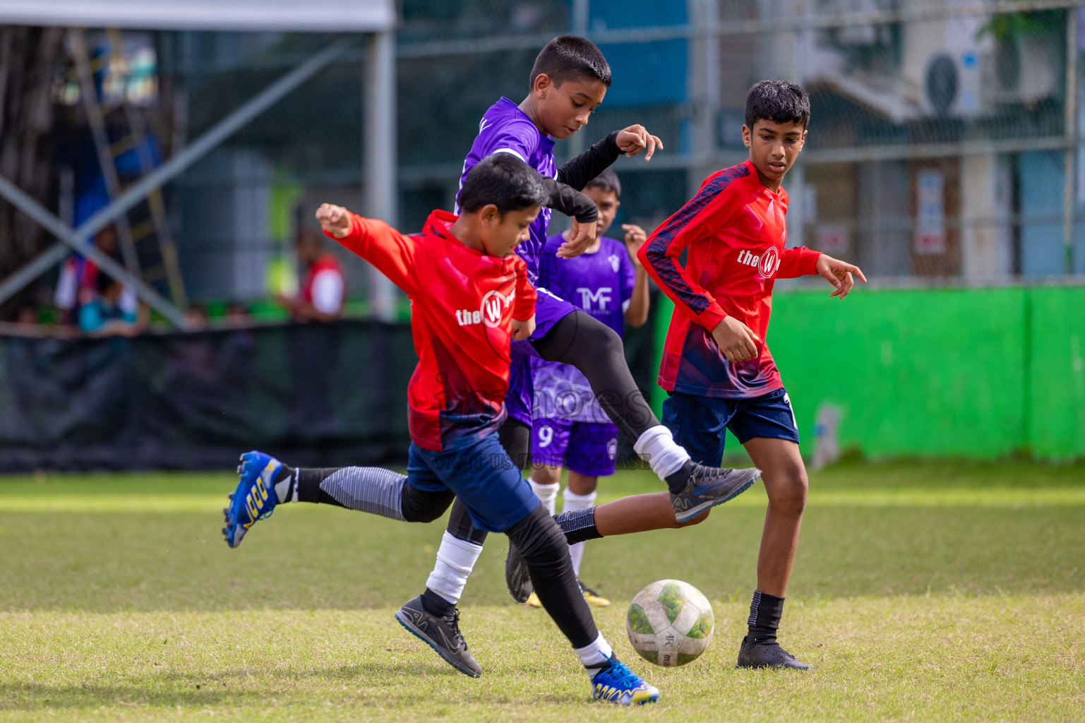 Day 1 of MILO Academy Championship 2024 - U12 was held at Henveiru Grounds in Male', Maldives on Thursday, 4th July 2024. Photos: Shuu Abdul Sattar / images.mv