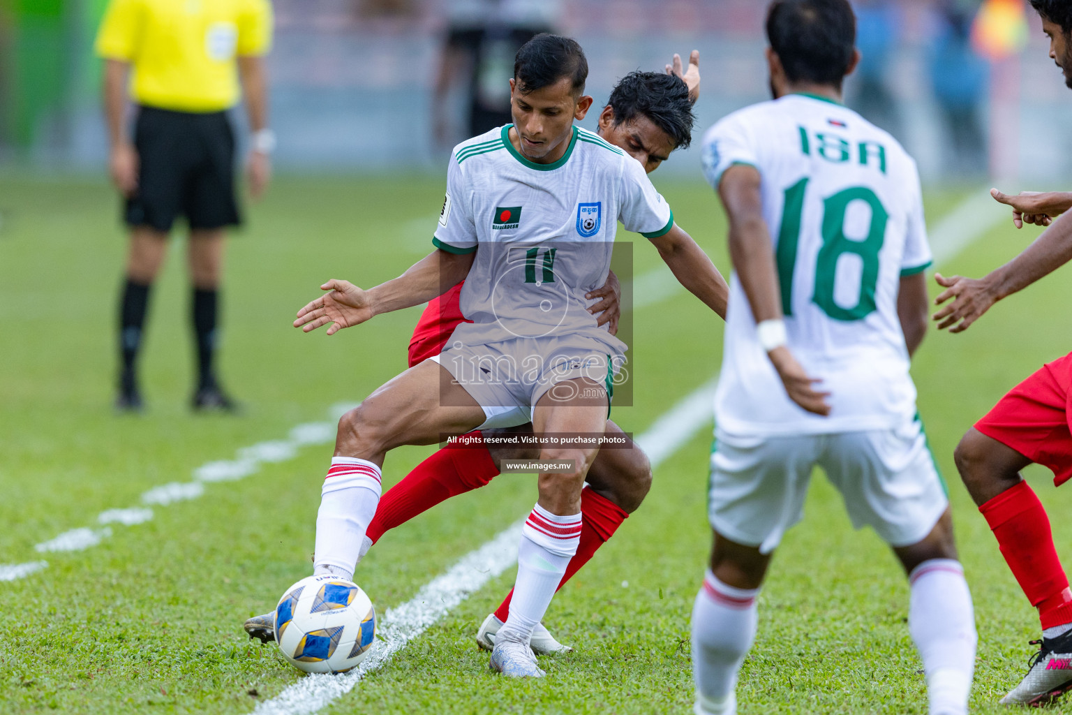 FIFA World Cup 2026 Qualifiers Round 1 home match vs Bangladesh held in the National Stadium, Male, Maldives, on Thursday 12th October 2023. Photos: Nausham Waheed / Images.mv