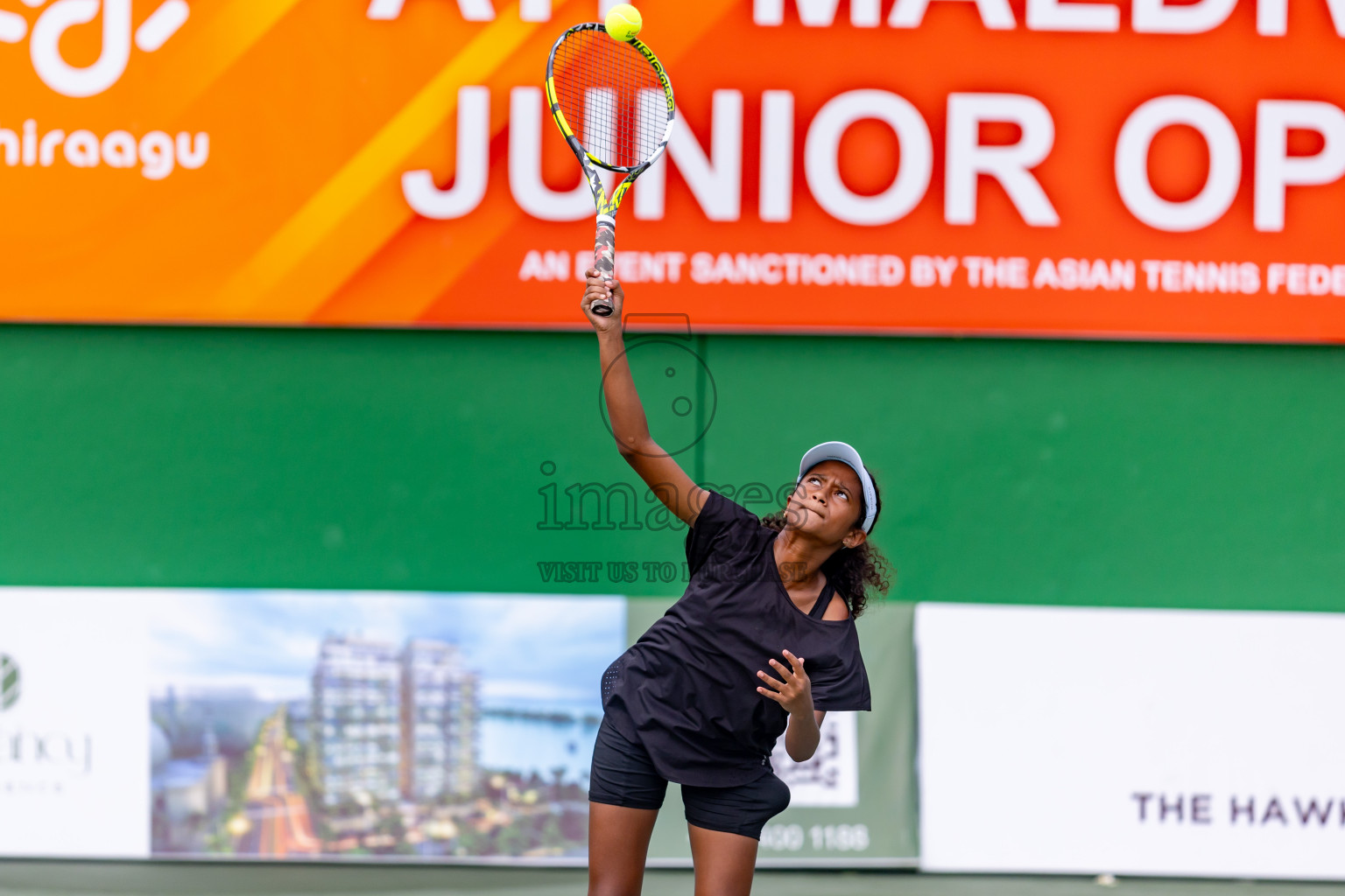 Day 7 of ATF Maldives Junior Open Tennis was held in Male' Tennis Court, Male', Maldives on Wednesday, 18th December 2024. Photos: Nausham Waheed/ images.mv