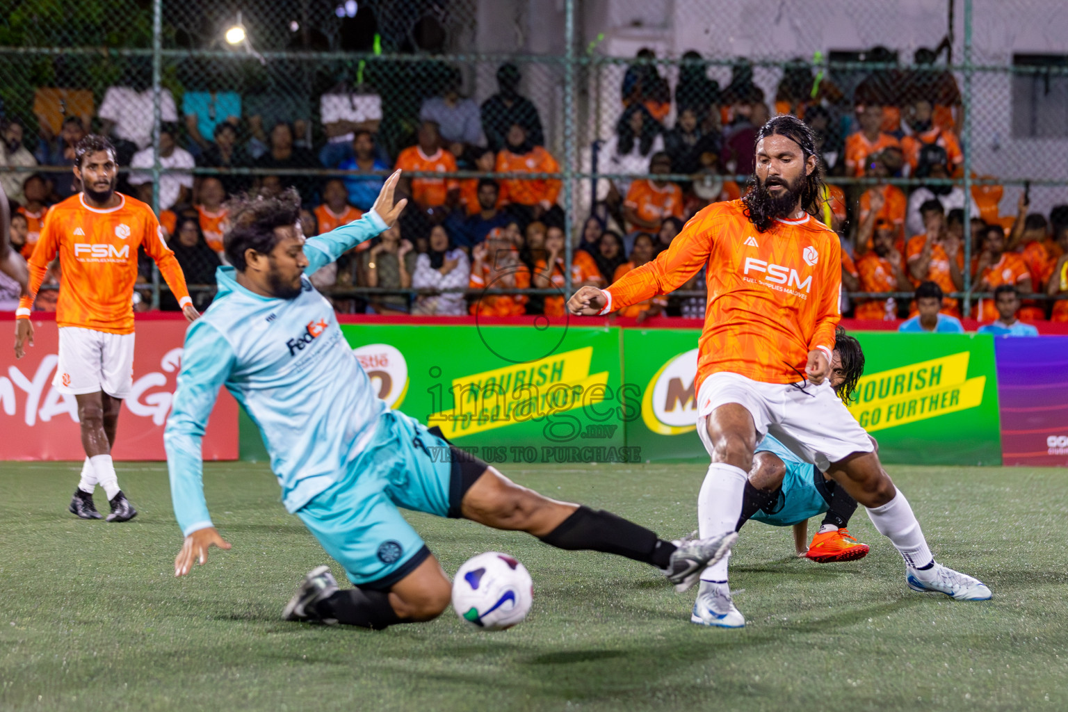 TEAM FSM vs CLUB TTS in Club Maldives Cup 2024 held in Rehendi Futsal Ground, Hulhumale', Maldives on Tuesday, 1st October 2024. Photos: Hassan Simah / images.mv