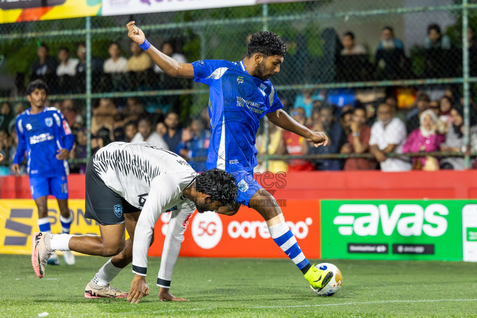 AA Mathiveri vs AA Himandhoo in Day 11 of Golden Futsal Challenge 2025 was held on Wednesday, 15th January 2025, in Hulhumale', Maldives Photos: Mohamed Mahfooz Moosa / images.mv