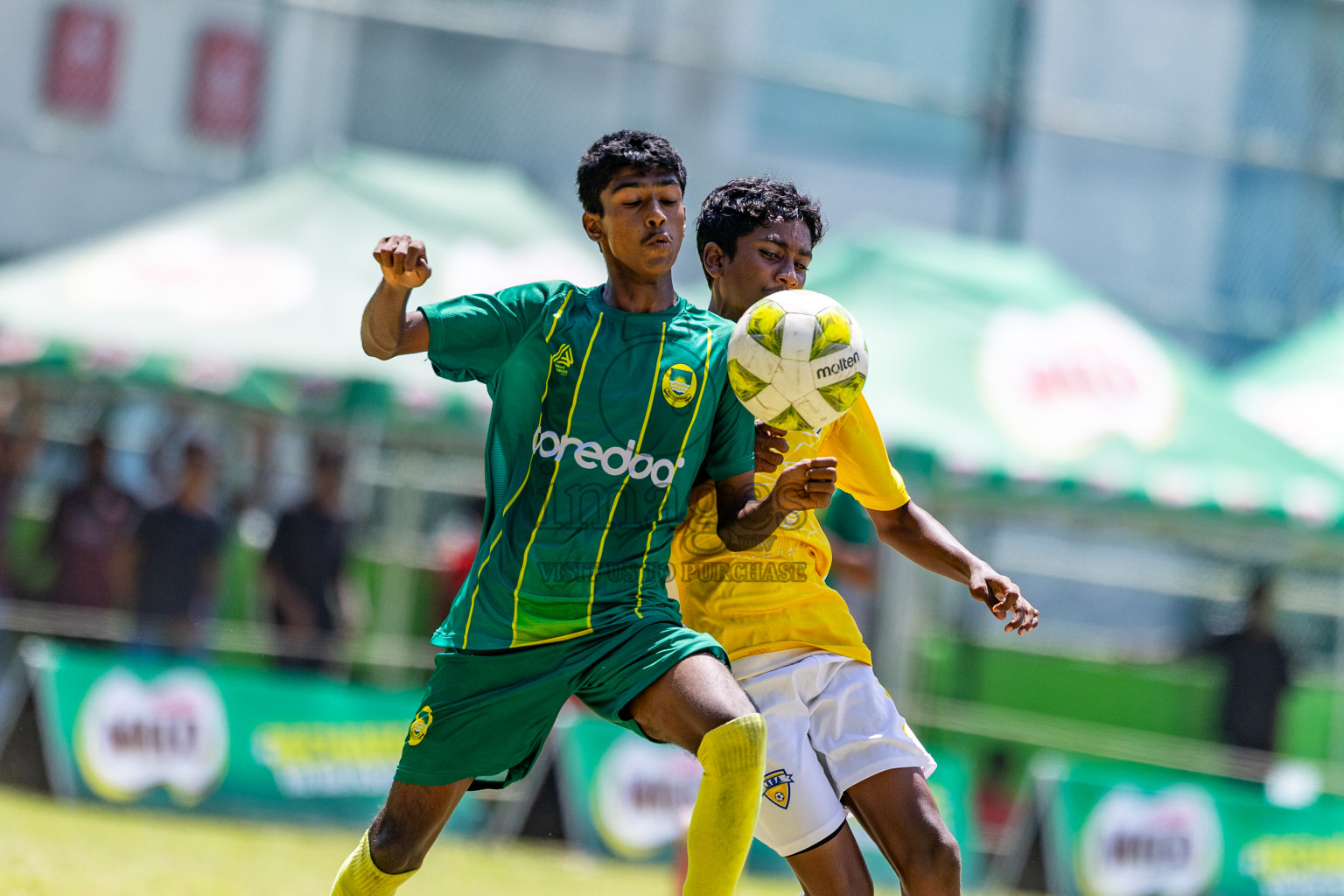 Day 5 of MILO Academy Championship 2025 (U14) was held on Monday, 3rd November 2025 at Henveiru Football Grounds, Male', Maldives . 

Photos: Mohamed Mahfooz Moosa / images.mv