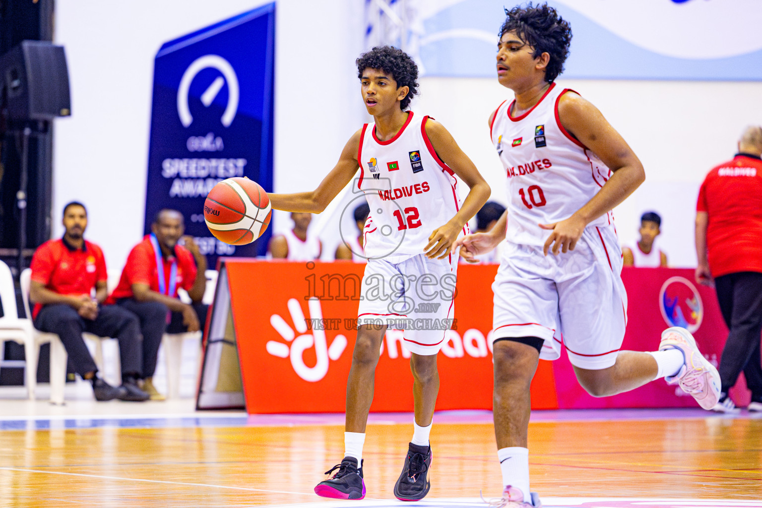Maldives vs India in Day 2 of Under 16 Asian Cup SABA Qualifiers 2025 was held in Social Center, Male', Maldives on Friday, 13th June 2025. Photos: Nausham Waheed / images.mv
