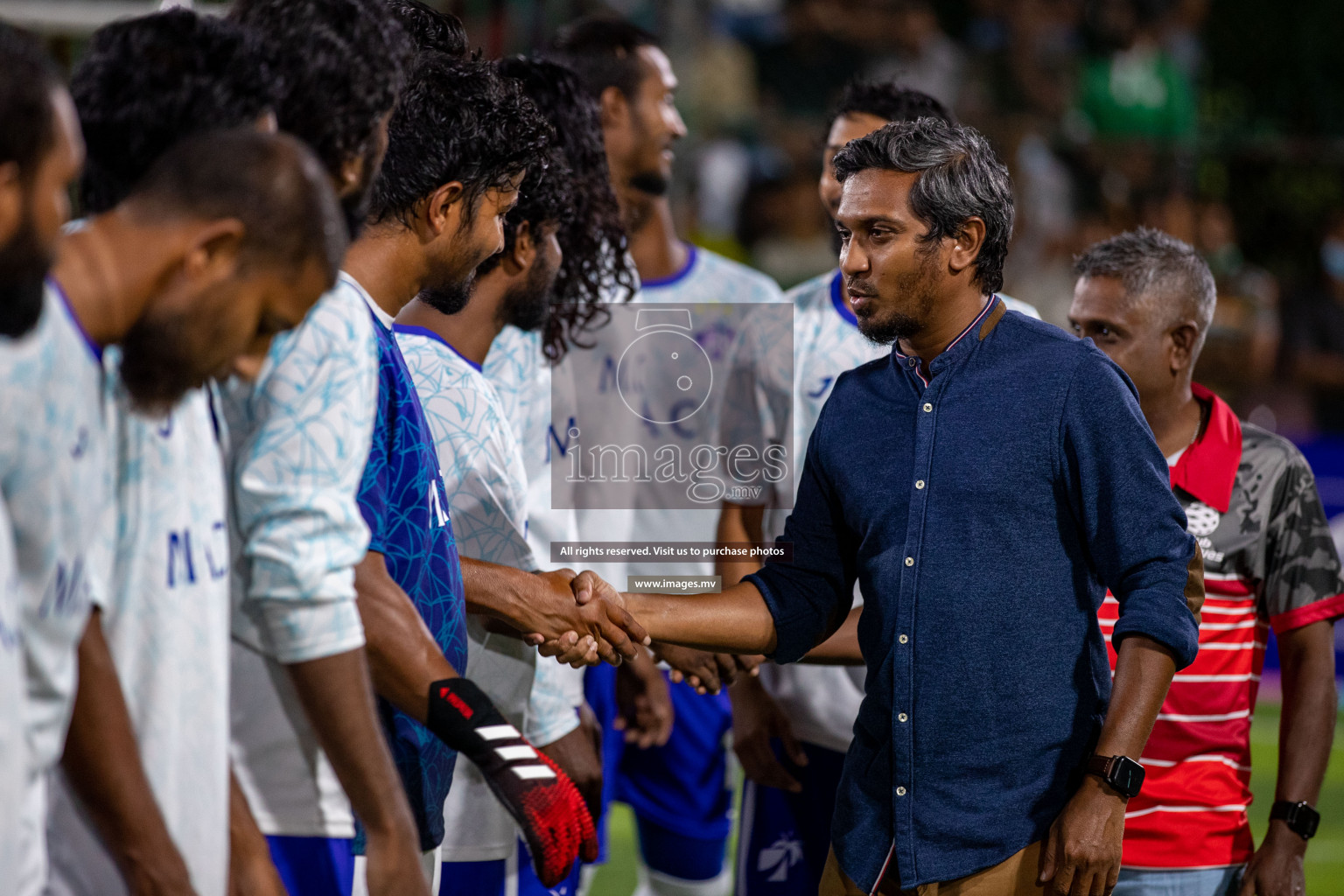 Prison Club vs MACL in the Quarter Finals of Club Maldives 2021 held at Hulhumale;, on 12th December 2021 Photos: Ismail Thoriq / images.mv