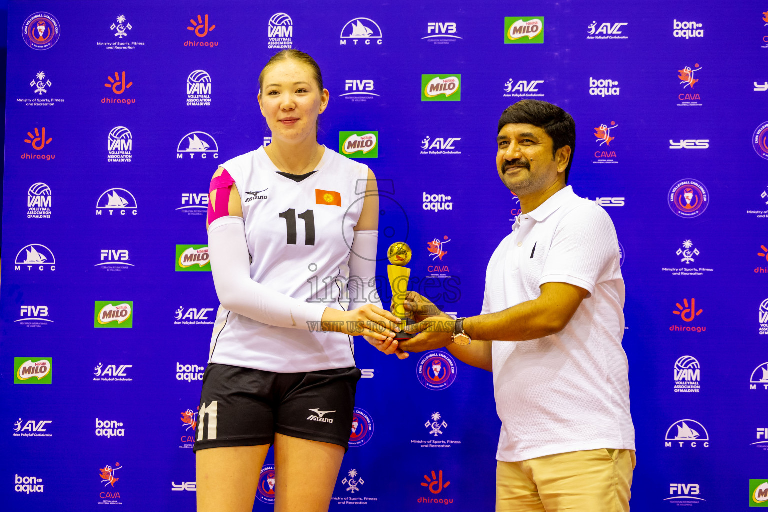 Final of CAVA Woman's Volleyball Challenge Cup 2024 was held in Social Center, Male', Maldives on Wednesday, 11th September 2024. Photos: Nausham Waheed / images.mv