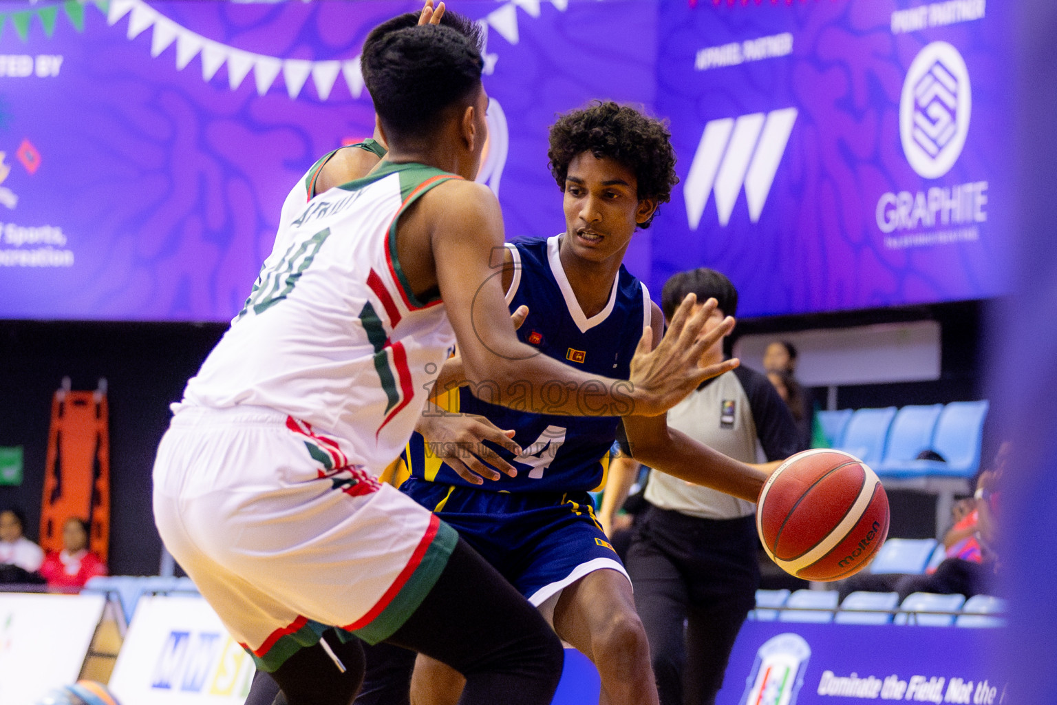 Sri Lanka vs Bangladesh in Day 2 of Under 16 Asian Cup SABA Qualifiers 2025 was held in Social Center, Male', Maldives on Friday, 13th June 2025. Photos: Nausham Waheed / images.mv