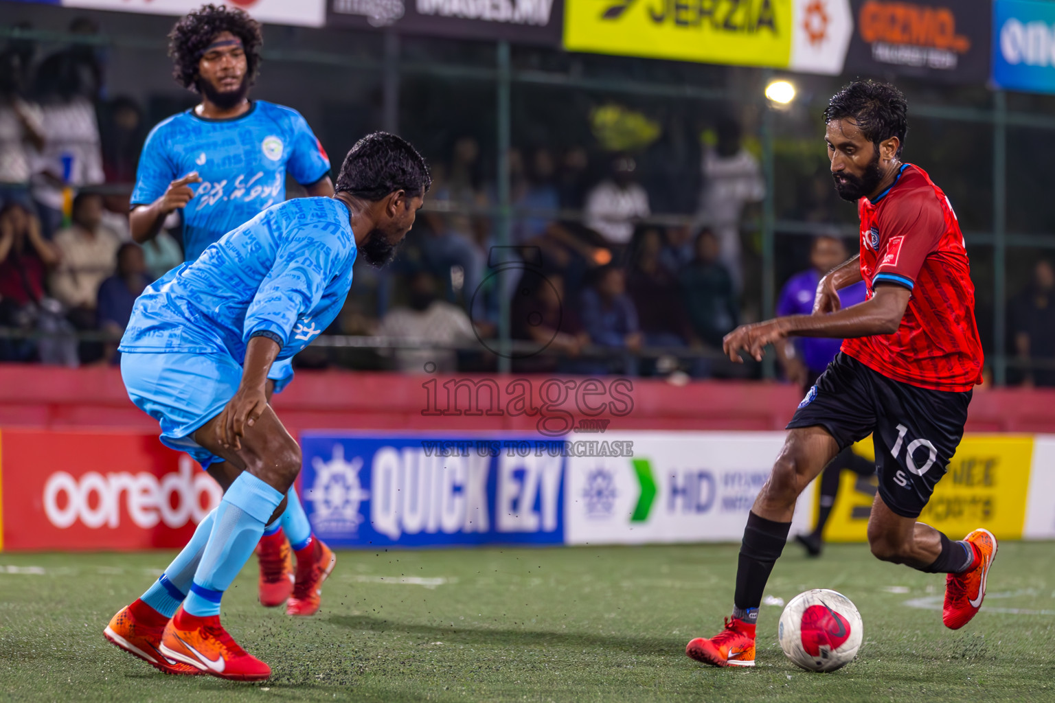 GA Villingili vs GA Kolamaafushi in Day 10 of Golden Futsal Challenge 2024 was held on Tuesday, 23rd January 2024, in Hulhumale', Maldives
Photos: Ismail Thoriq / images.mv