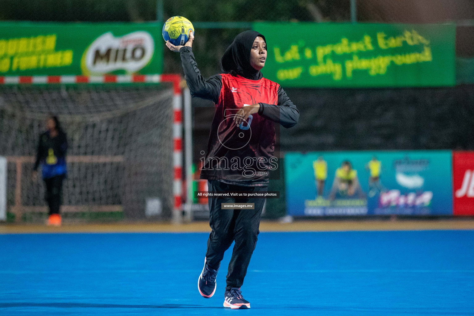 Day 9 of 6th MILO Handball Maldives Championship 2023, held in Handball ground, Male', Maldives on 28th May 2023 Photos: Nausham Waheed/ Images.mv