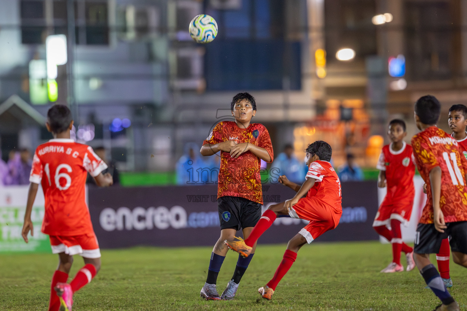 SUS vs Huriyya (U12) in Dhivehi Youth League 2024 - Day 2. Matches held at Henveiru Stadium on 22nd November 2024 , Friday. Photos: Shuu Abdul Sattar/ Images.mv