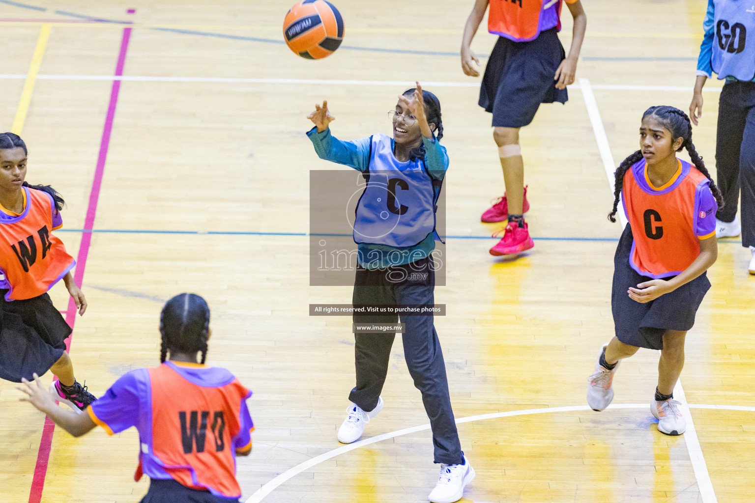 Day 10 of 24th Interschool Netball Tournament 2023 was held in Social Center, Male', Maldives on 5th November 2023. Photos: Nausham Waheed / images.mv