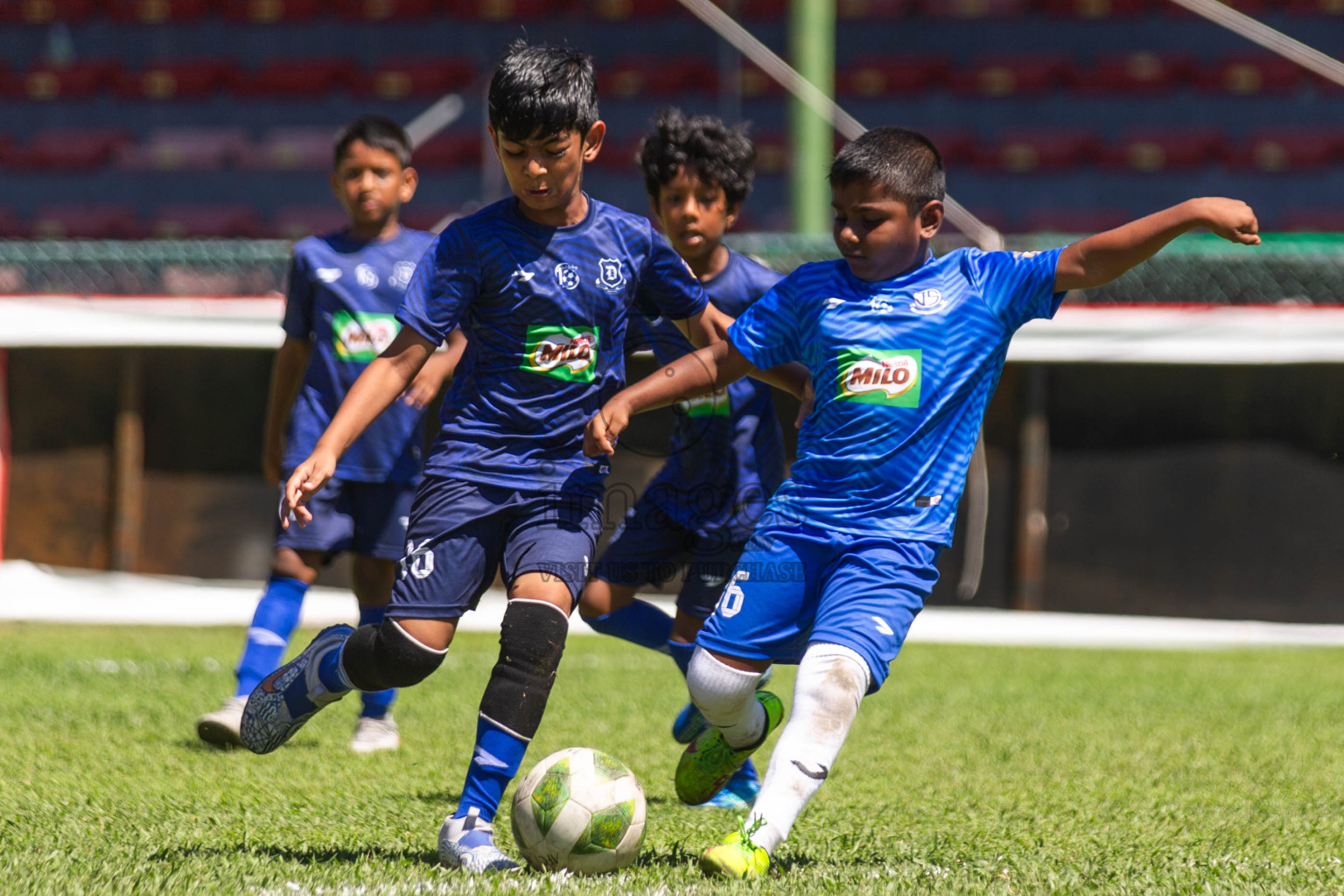 Day 1 of MILO Kids Football Fiesta was held at National Stadium in Male', Maldives on Friday, 23rd February 2024.