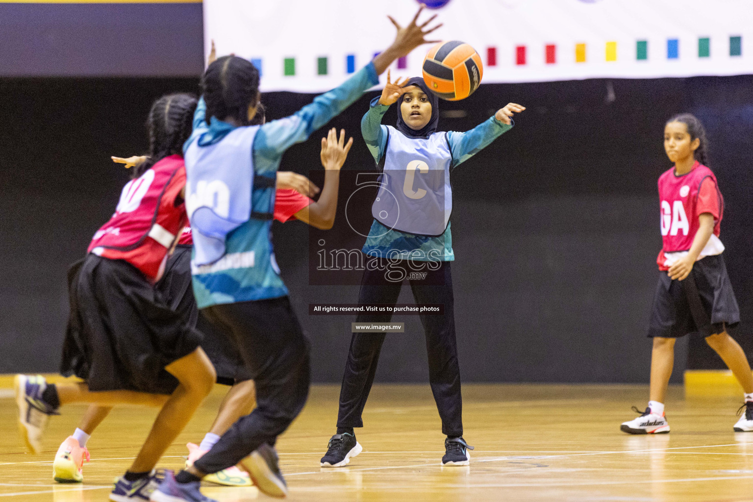 Final of 24th Interschool Netball Tournament 2023 was held in Social Center, Male', Maldives on 7th November 2023. Photos: Nausham Waheed / images.mv