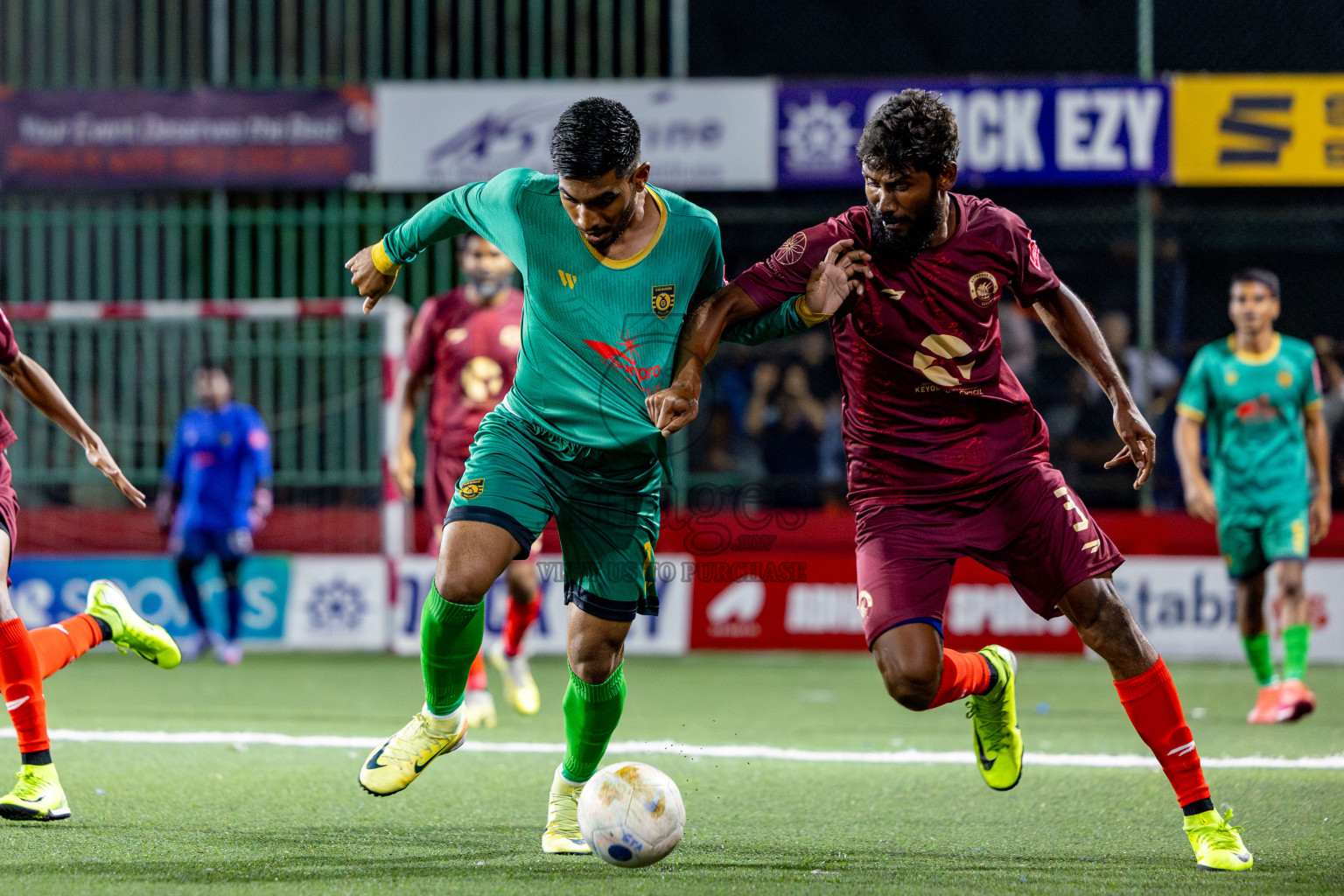 V Keyodhoo vs Adh Mandhoo in Zone round Day 27 of Golden Futsal Challenge 2025 was held on Friday , 31st January 2025, in Hulhumale', Maldives. Photos: Nausham Waheed / images.mv