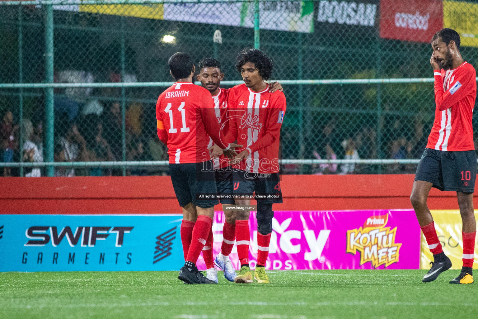 GA. Kanduhulhudhoo vs GA. Nilandhoo in Day 7 of Golden Futsal Challenge 2023 on 11 February 2023 in Hulhumale, Male, Maldives