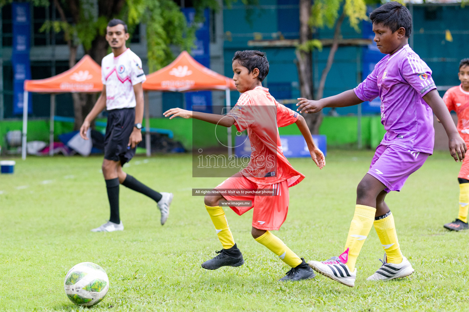 Day 1 of Milo kids football fiesta, held in Henveyru Football Stadium, Male', Maldives on Wednesday, 11th October 2023 Photos: Nausham Waheed/ Images.mv