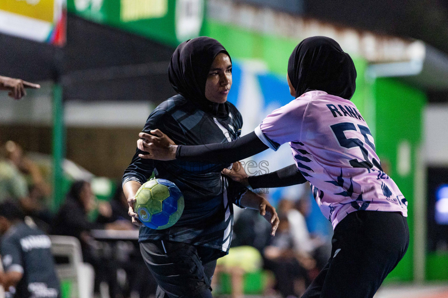 Day 16 of 10th National Handball Tournament 2023, held in Handball ground, Male', Maldives on Wednesday, 13th December 2023 Photos: Nausham Waheed/ Images.mv