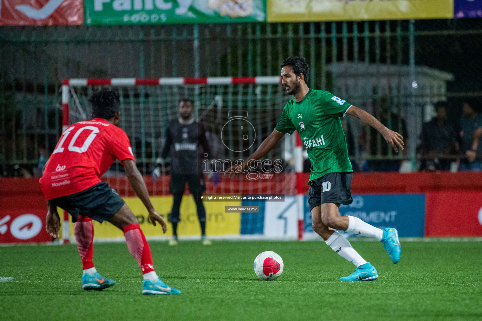 Sh. Kanditheemu vs Sh. Bilehfahi in Day 2 of Golden Futsal Challenge 2023 on 06 February 2023 in Hulhumale, Male, Maldives