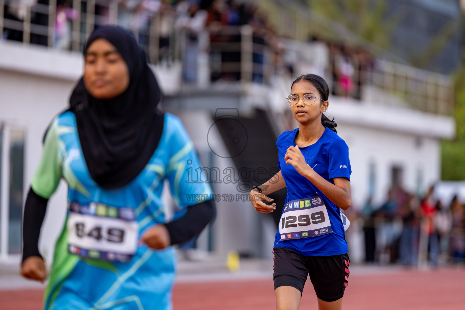 Day 2 of MWSC Interschool Athletics Championships 2024 held in Hulhumale Running Track, Hulhumale, Maldives on Sunday, 10th November 2024. 
Photos by: Hassan Simah / Images.mv