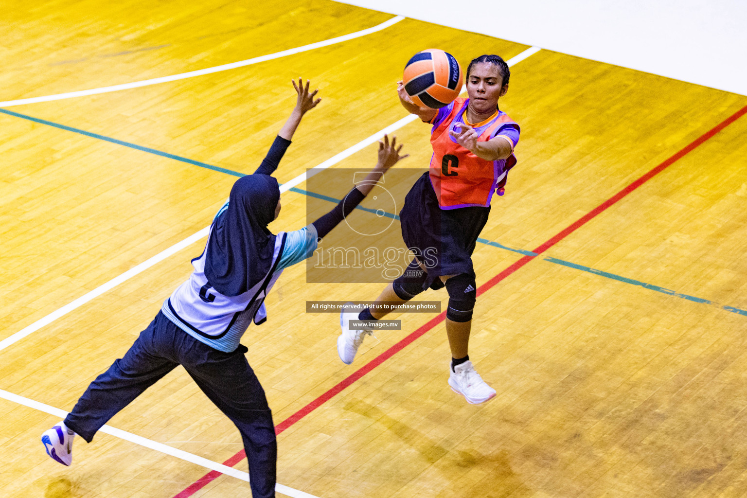 Day2 of 24th Interschool Netball Tournament 2023 was held in Social Center, Male', Maldives on 28th October 2023. Photos: Nausham Waheed / images.mv