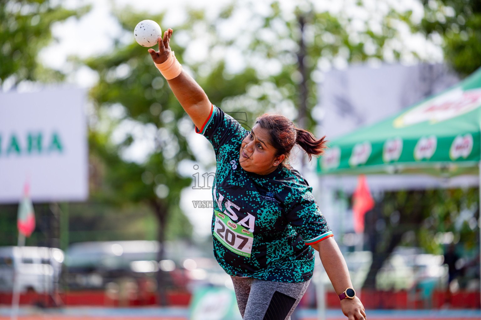 Day 3 of 12th Milo Association Championships was held in Ekuveni Track at Male', Maldives on Saturday, 26th April 2025. Photos: Nausham Waheed / images.mv
