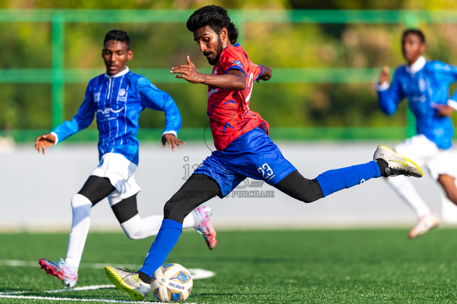 Chester Academy vs Baburu SC from Manadhoo Council Cup 2024 in N Manadhoo Maldives on Tuesday, 20th February 2023. Photos: Nausham Waheed / images.mv