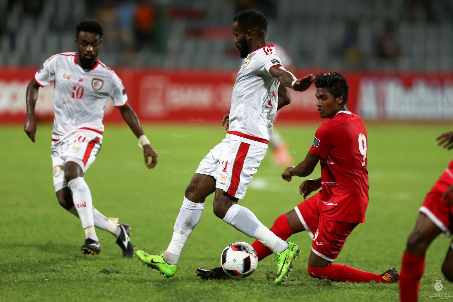 Asian Cup Qualifier between Maldives and Oman in National Stadium, on 10 October 2017 Male' Maldives. ( Images.mv Photo: Abdulla Abeedh )