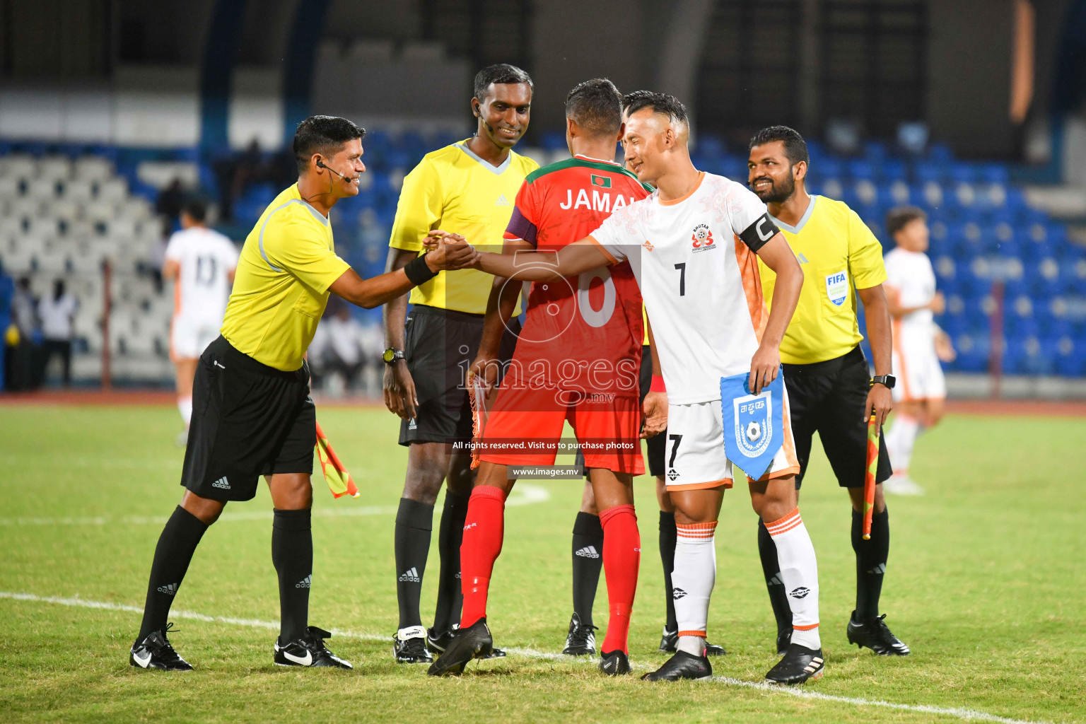 Bhutan vs Bangladesh in SAFF Championship 2023 held in Sree Kanteerava Stadium, Bengaluru, India, on Wednesday, 28th June 2023. Photos: Nausham Waheed / images.mv