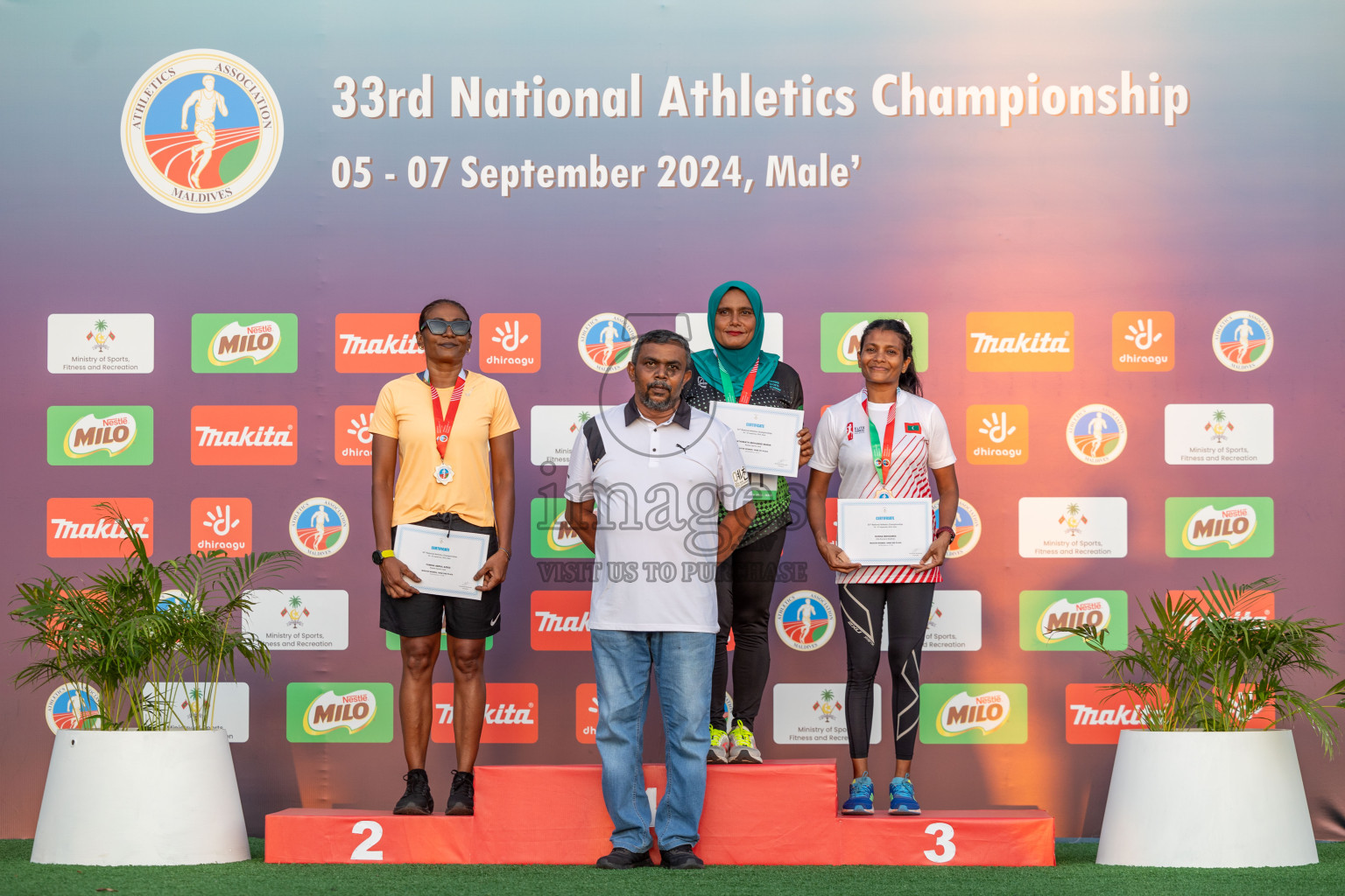 Day 1 of 33rd National Athletics Championship was held in Ekuveni Track at Male', Maldives on Thursday, 5th September 2024. Photos: Shuu Abdul Sattar / images.mv