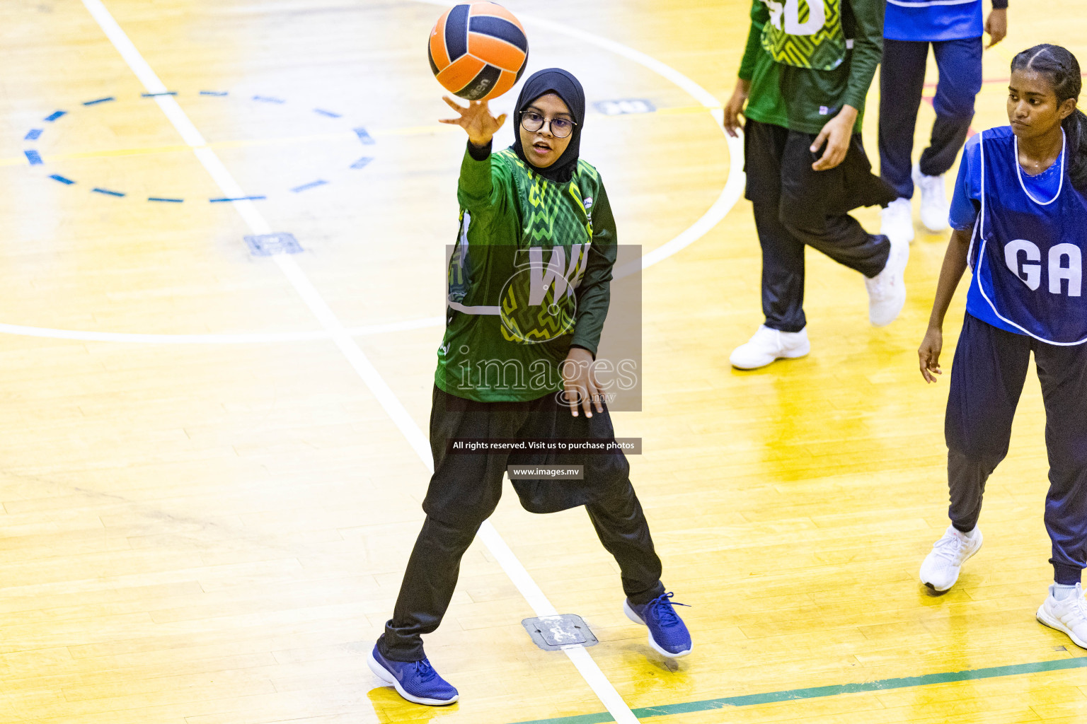 Day2 of 24th Interschool Netball Tournament 2023 was held in Social Center, Male', Maldives on 28th October 2023. Photos: Nausham Waheed / images.mv